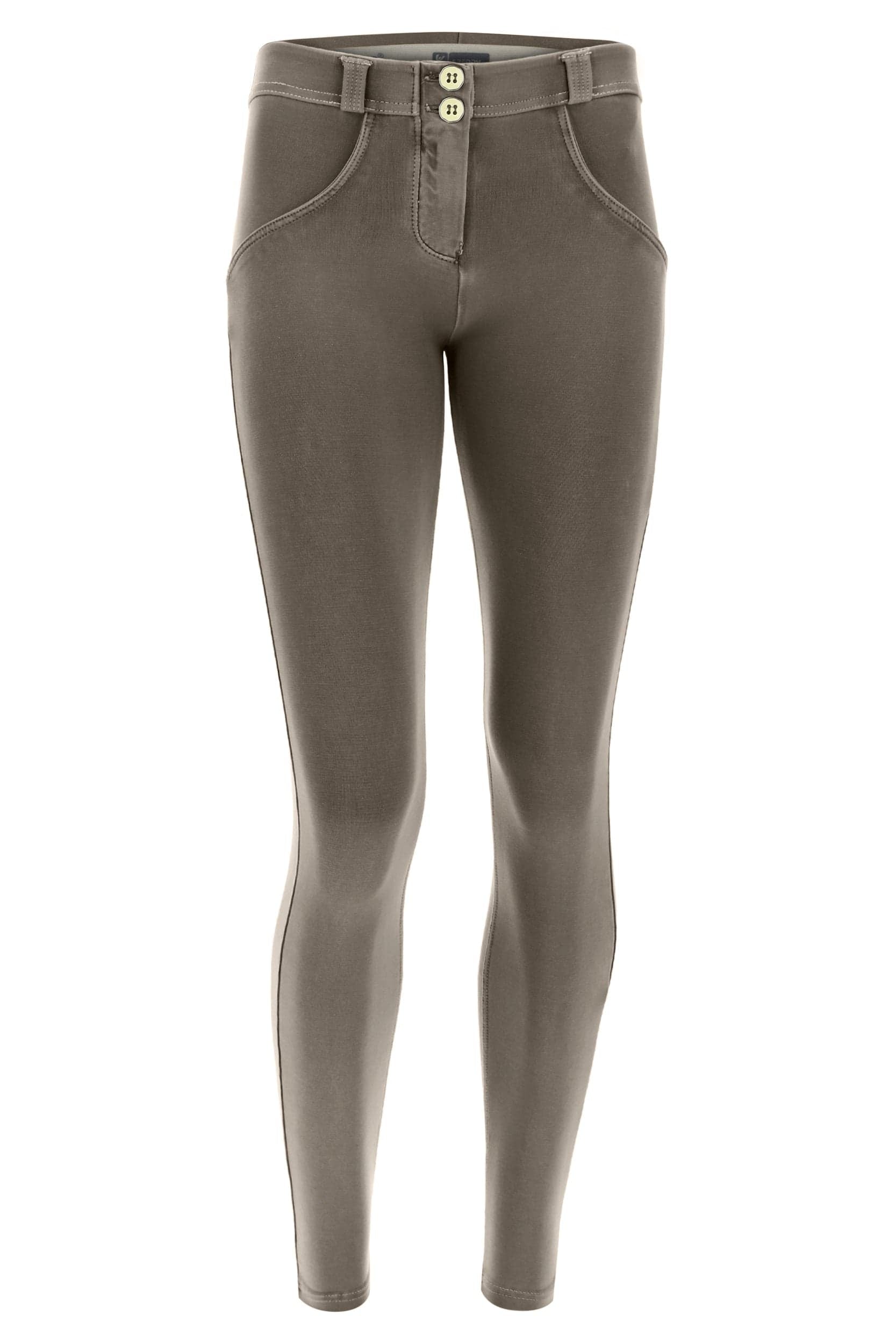WR.UP® Tencel Trousers - Mid Waist - Full Length - Mud Stone 2