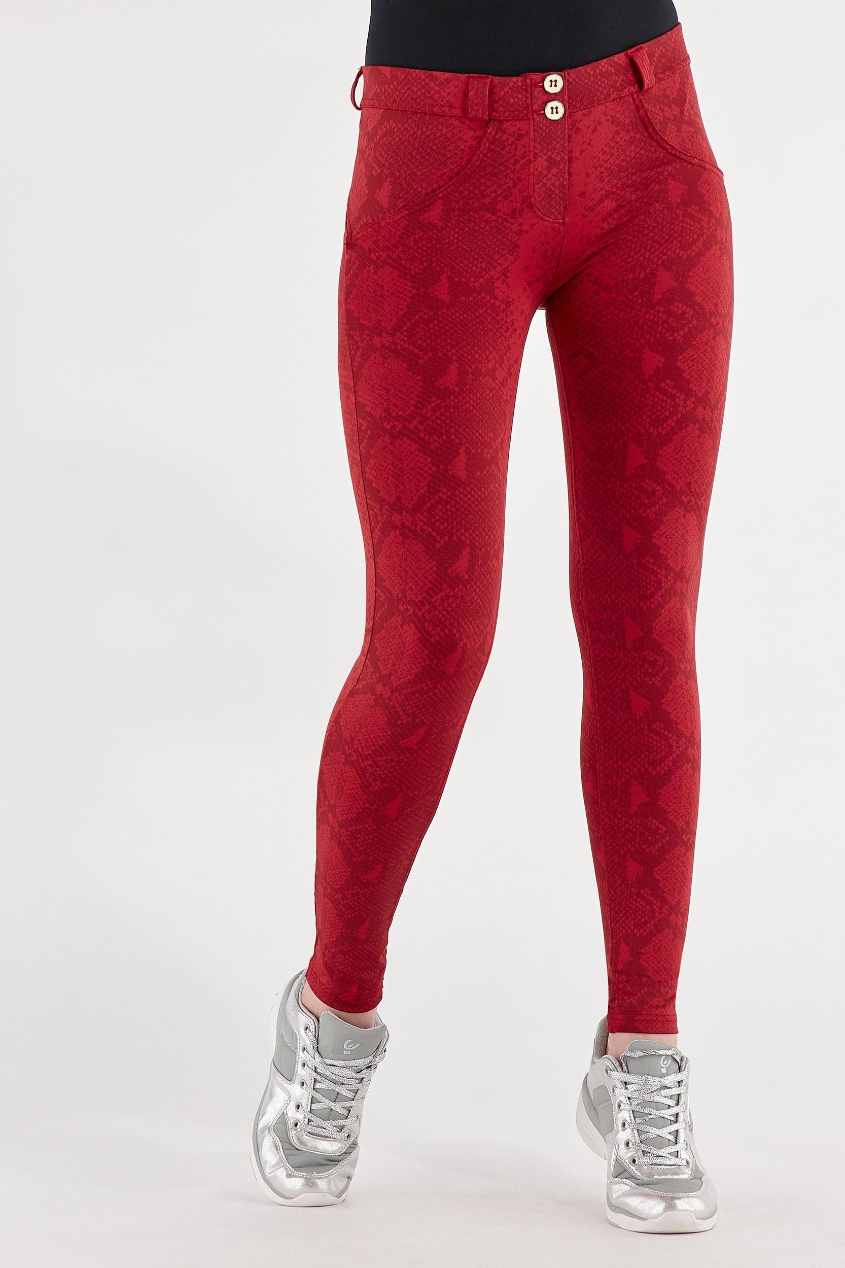 WR.UP® Trousers Diwo Fabric - Mid Waist - Full Length - Red Snake 3