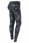 WR.UP® Diwo Trousers - Mid Rise - Full Length - Green and Red Floral 4