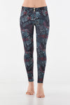 WR.UP® Diwo Trousers - Mid Rise - Full Length - Green and Red Floral 2