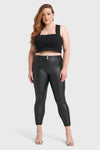 WR.UP® Curvy Faux Leather - High Waisted - 7/8 Length - Black 5