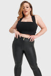 WR.UP® Curvy Faux Leather - High Waisted - 7/8 Length - Black 3