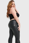 WR.UP® Curvy Faux Leather - High Waisted - 7/8 Length - Black 2