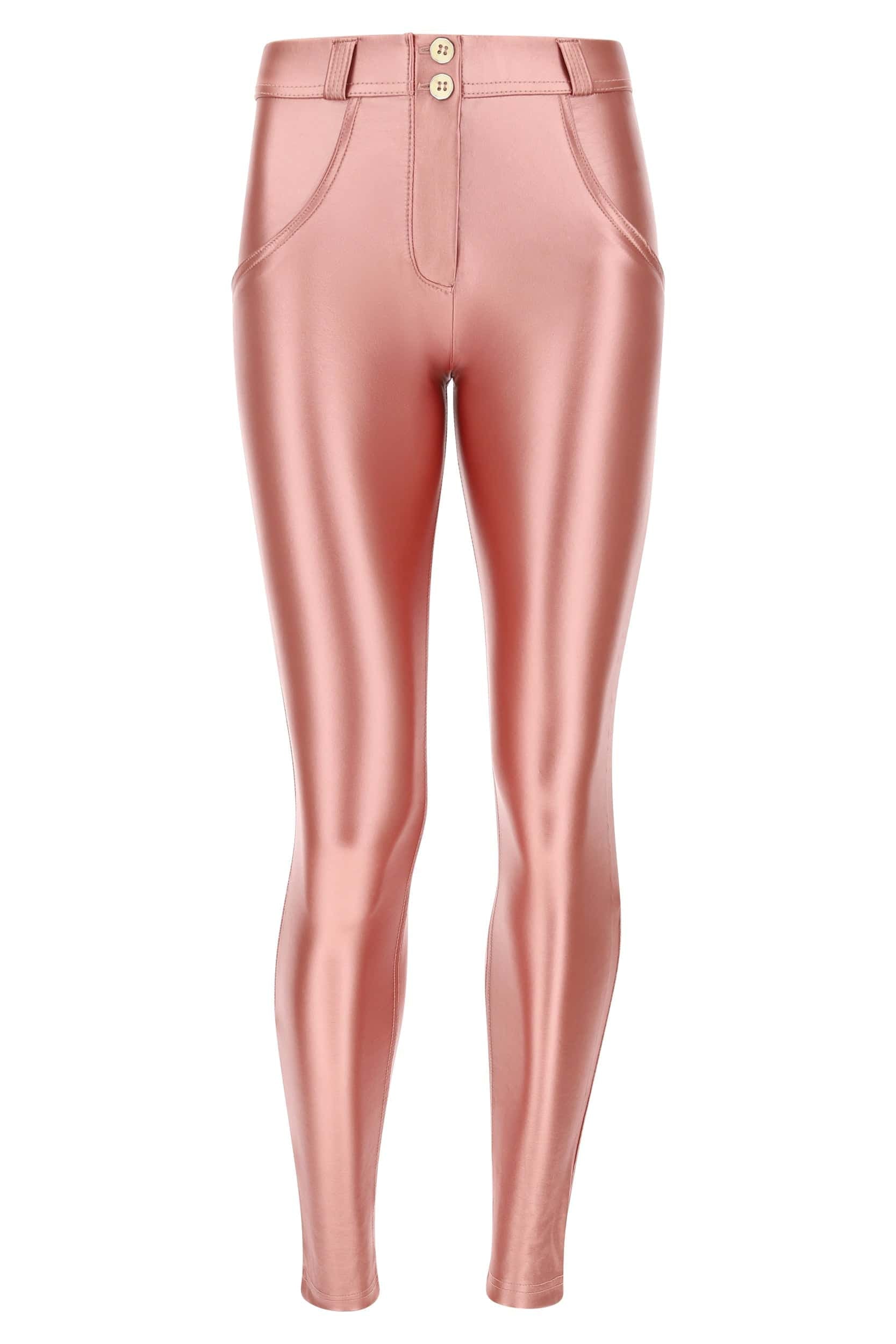 WR.UP® Metallic Faux Leather - Mid Rise - Full Length - Pink 4