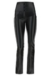WR.UP® Faux Leather with Sequins - High Waist - Straight Leg - Black 1