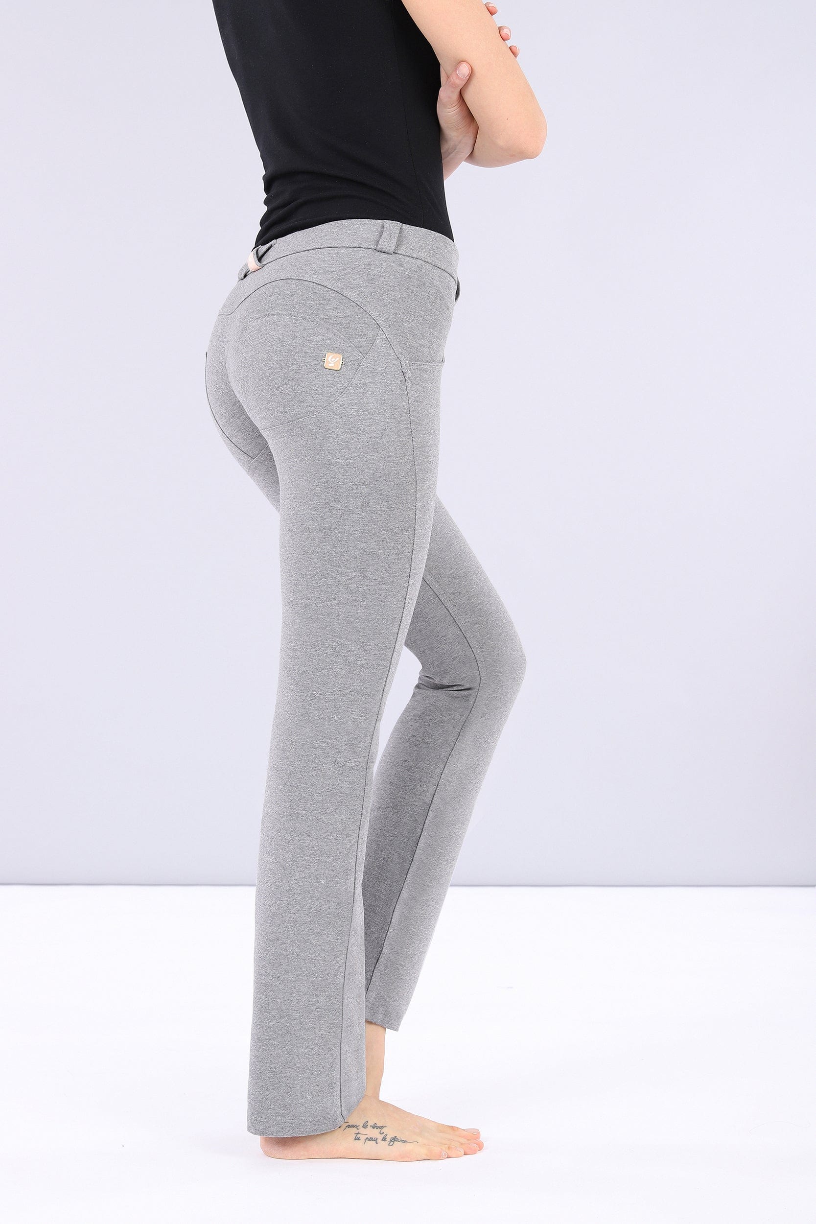 WR.UP® Fashion - Mid Rise - Straight Leg - Melange Grey 2