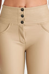 WR.UP® Biker Faux Leather - High Waisted - 7/8 Length - Beige 6