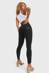 WR.UP® Denim With Front Pockets - Super High Waisted - 7/8 Length - Black + Black Stitching 9