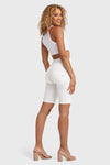 WR.UP® Drill Limited Edition - High Waisted - Biker Shorts - White 3