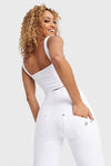 WR.UP® Snug Jeans - High Waisted - Flare - White 8
