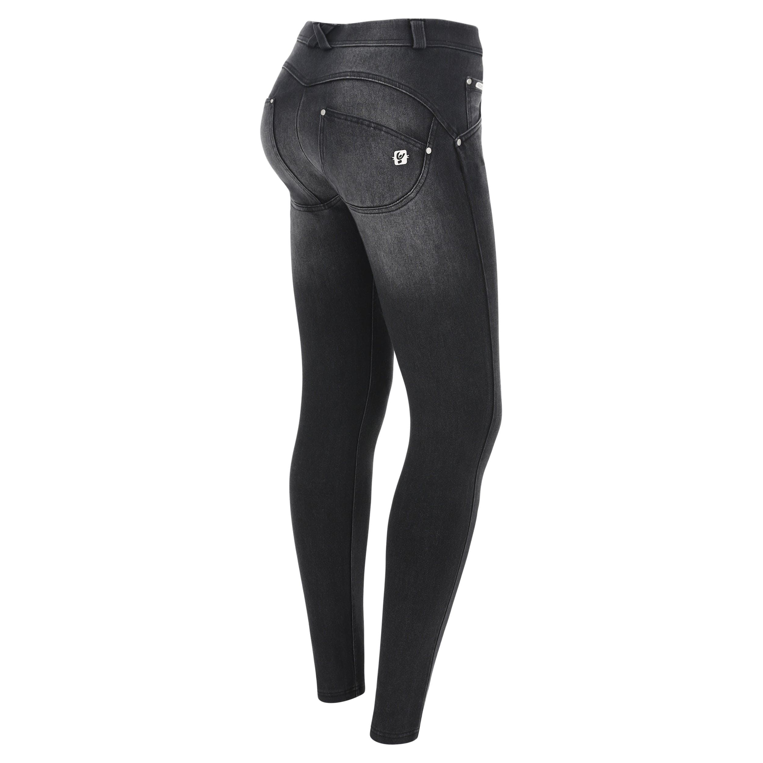 WR.UP® SNUG Jeans - Mid Rise - Full Length - Black + Black Stitching 1