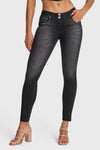 WR.UP® Snug Jeans - Mid Rise - Full Length - Black + Black Stitching 2