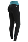 WR.UP® Sport - High Waisted - Full Length - Black & Pacific Blue 4