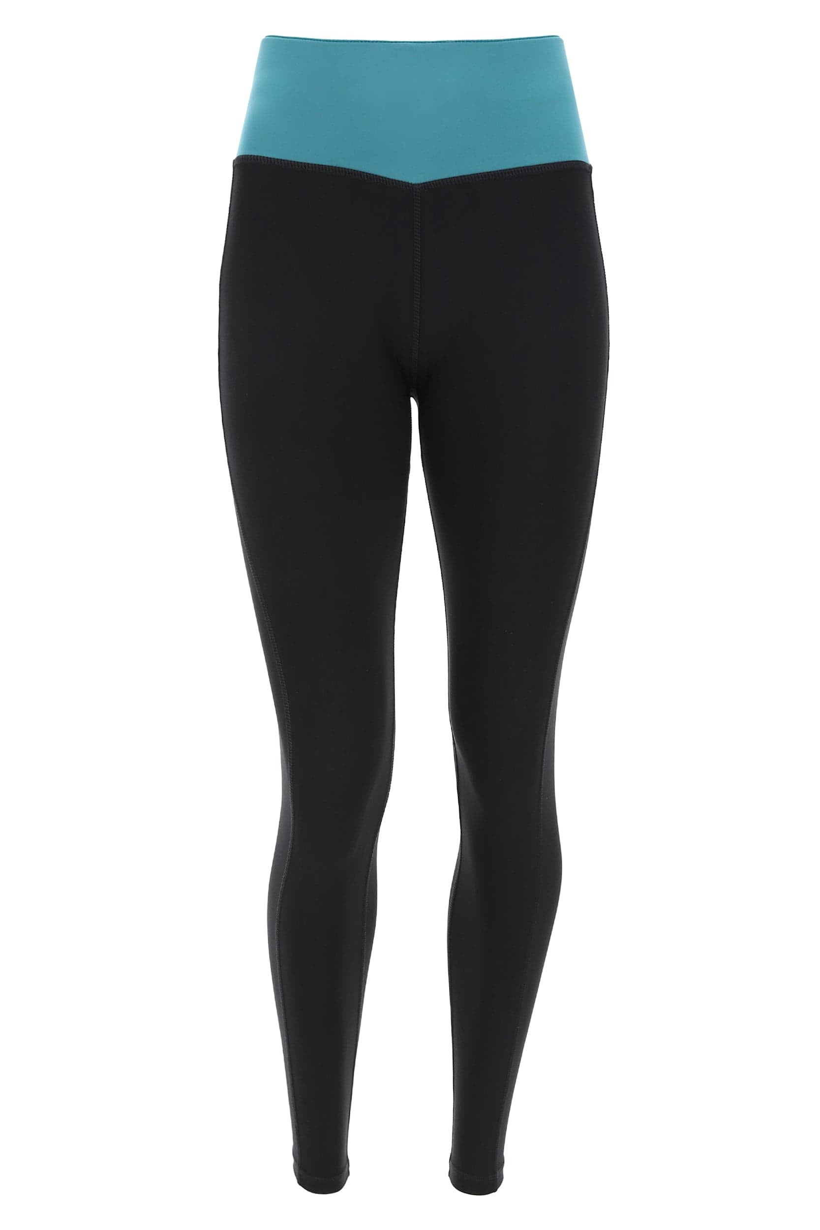 WR.UP® Sport - High Waisted - Full Length - Black & Pacific Blue 5