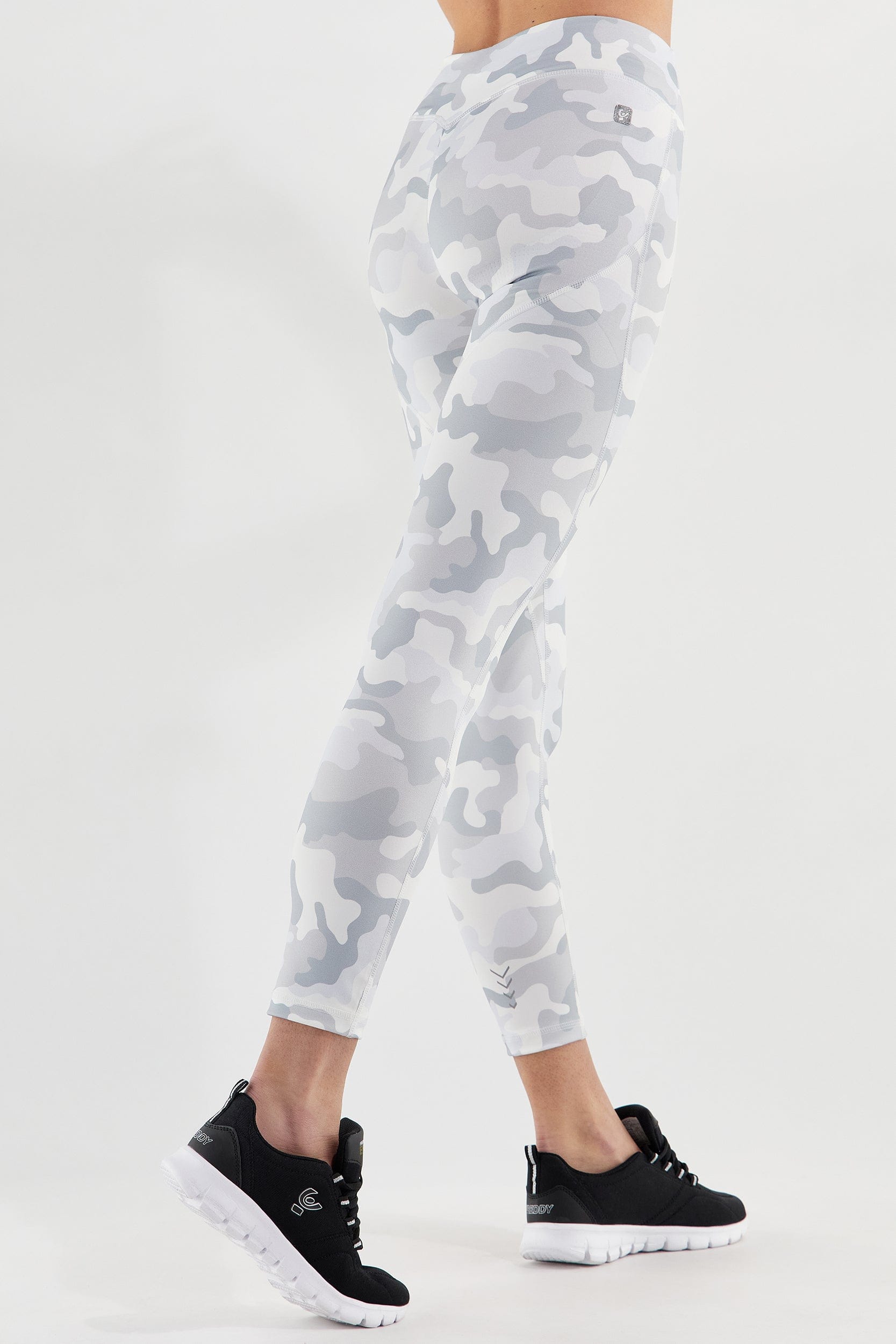 WR.UP® Sport Leggings - Mid Rise - 7/8 Length - White + Grey Camouflage 3
